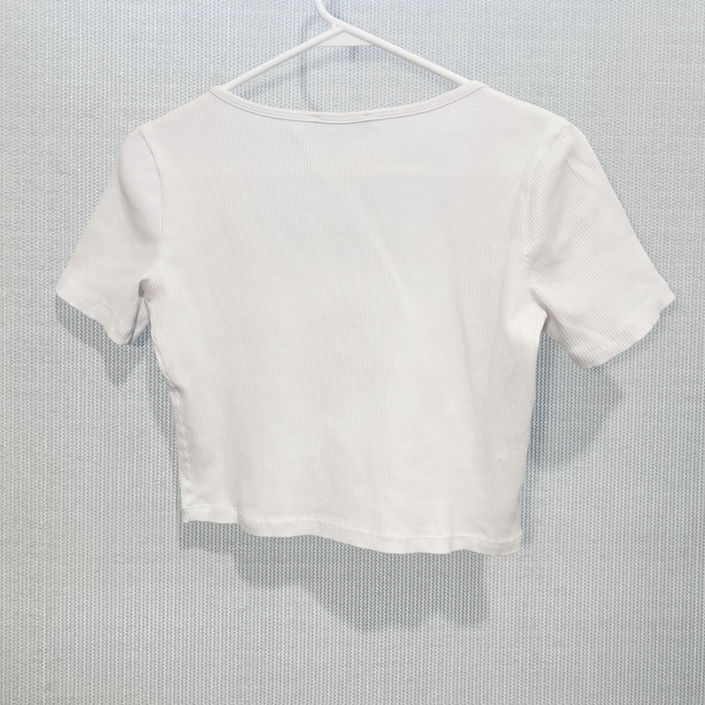 Zara Cropped Ribbed KnitTop - Picture 3 of 5